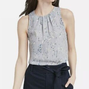 A New Day Gray Sleeveless Shell Blouse Crew Neck